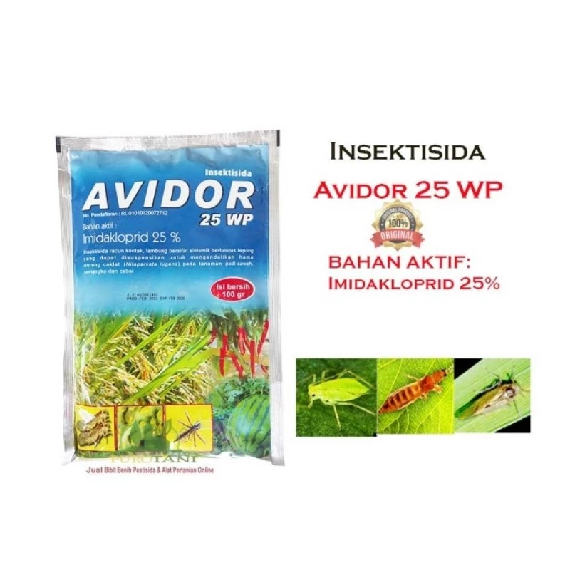 Avidor 25WP 100gr Imidakloropid 25% Insektisida Sistemik